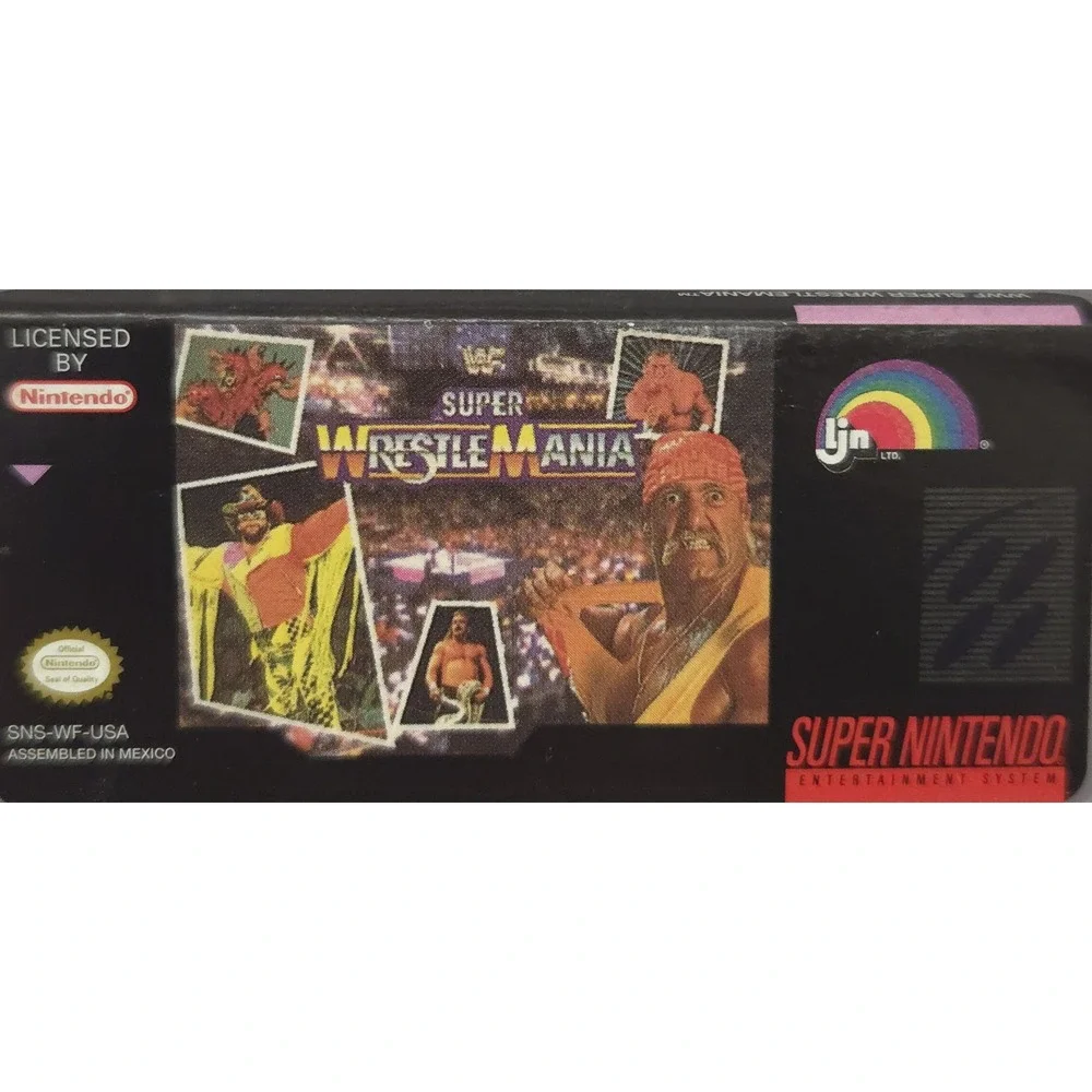 WWF Super‎ WrestleMania (Super Nintendo SNES 1992) Cartridge - Tested & WORKS